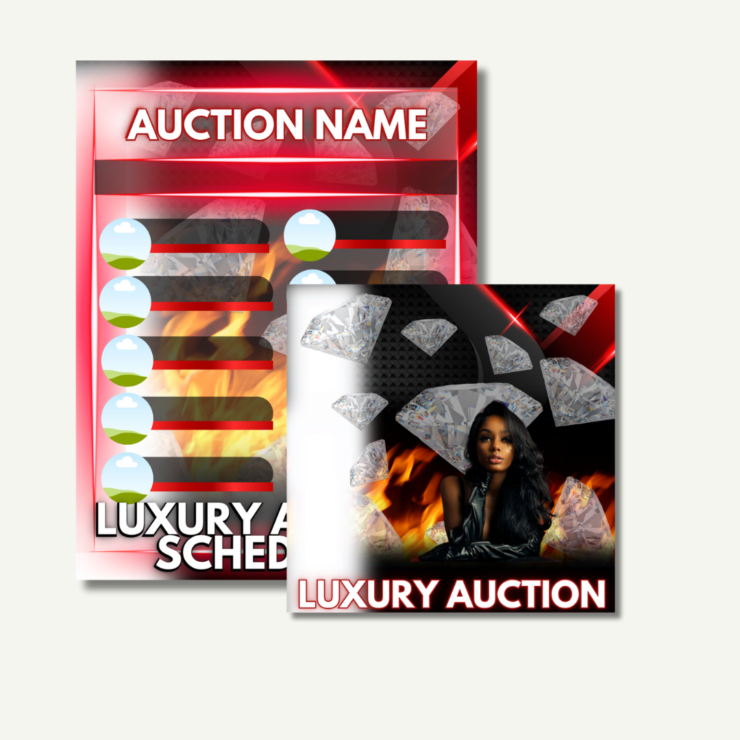 Auction Flyers - Iamblackheartedkilla